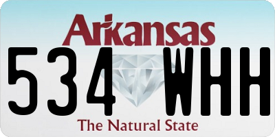 AR license plate 534WHH