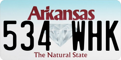 AR license plate 534WHK