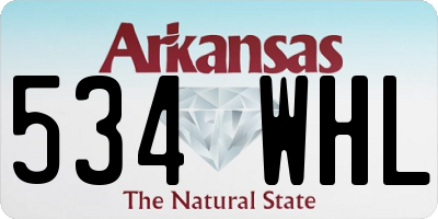 AR license plate 534WHL