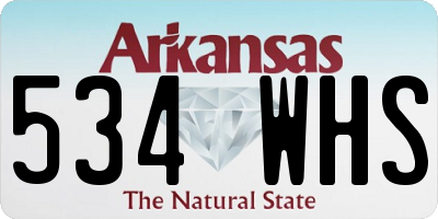AR license plate 534WHS