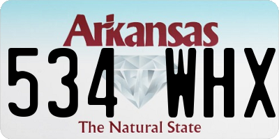 AR license plate 534WHX