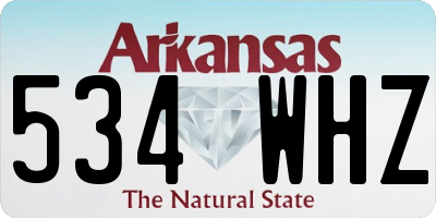 AR license plate 534WHZ
