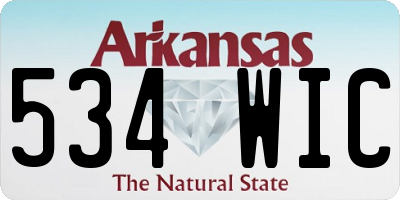 AR license plate 534WIC