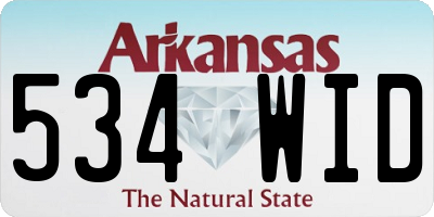 AR license plate 534WID