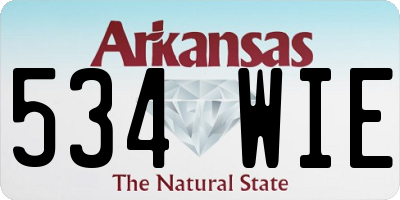 AR license plate 534WIE