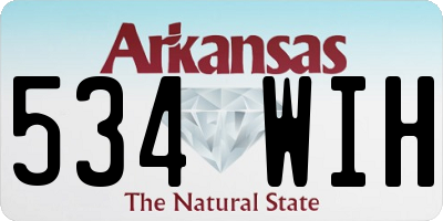 AR license plate 534WIH