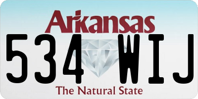 AR license plate 534WIJ