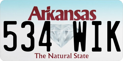 AR license plate 534WIK