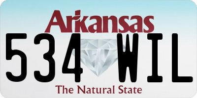 AR license plate 534WIL