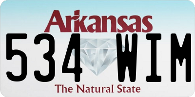 AR license plate 534WIM