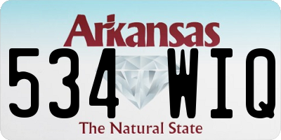AR license plate 534WIQ