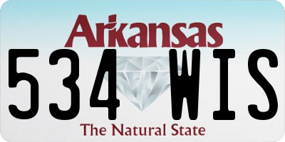AR license plate 534WIS