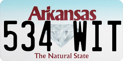 AR license plate 534WIT