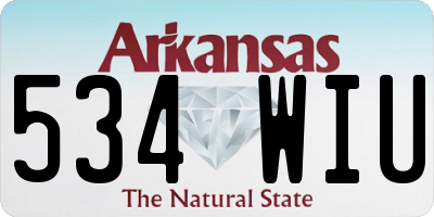 AR license plate 534WIU