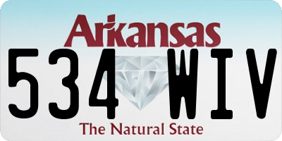 AR license plate 534WIV