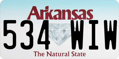 AR license plate 534WIW