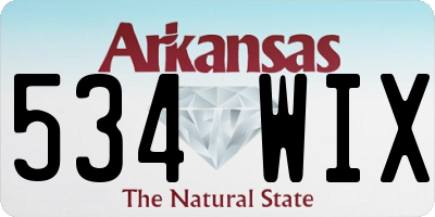 AR license plate 534WIX