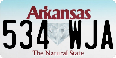 AR license plate 534WJA