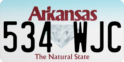AR license plate 534WJC