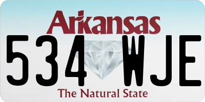 AR license plate 534WJE