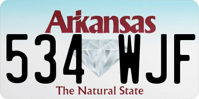 AR license plate 534WJF
