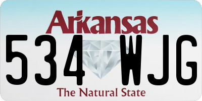 AR license plate 534WJG