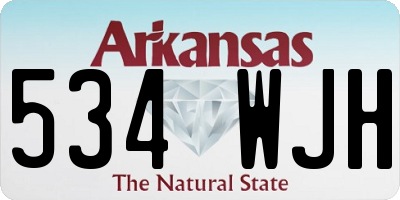 AR license plate 534WJH
