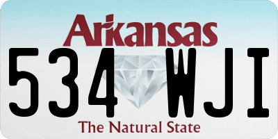 AR license plate 534WJI