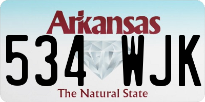 AR license plate 534WJK