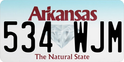 AR license plate 534WJM