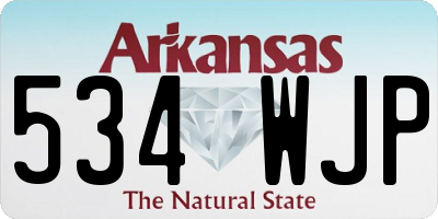 AR license plate 534WJP