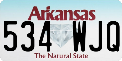 AR license plate 534WJQ