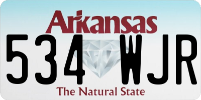 AR license plate 534WJR