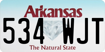 AR license plate 534WJT