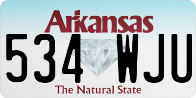 AR license plate 534WJU