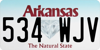 AR license plate 534WJV