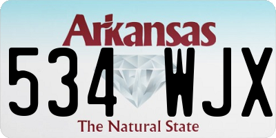AR license plate 534WJX