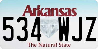AR license plate 534WJZ