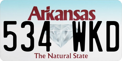 AR license plate 534WKD