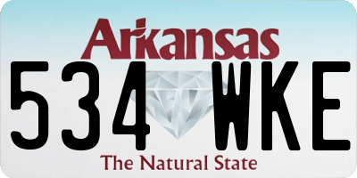 AR license plate 534WKE