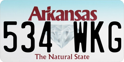 AR license plate 534WKG