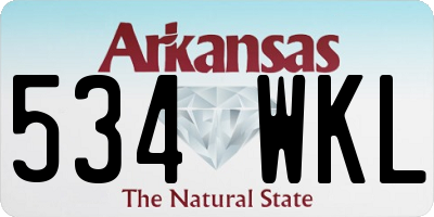 AR license plate 534WKL