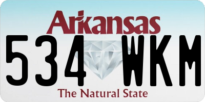 AR license plate 534WKM