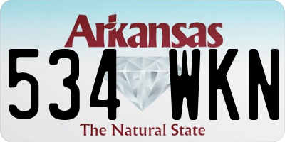 AR license plate 534WKN