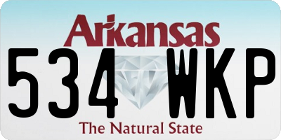 AR license plate 534WKP