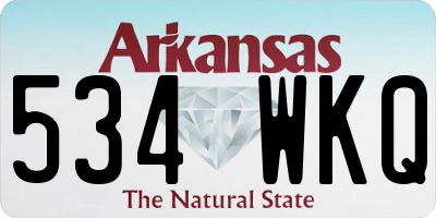 AR license plate 534WKQ