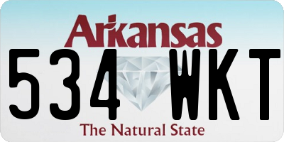 AR license plate 534WKT
