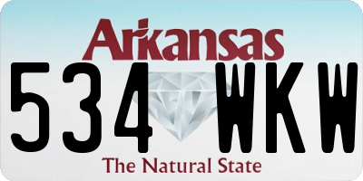 AR license plate 534WKW