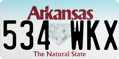 AR license plate 534WKX