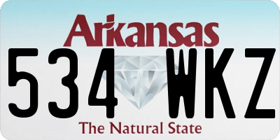 AR license plate 534WKZ